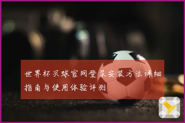 世界杯买球官网登录安装方法详细指南与使用体验评测